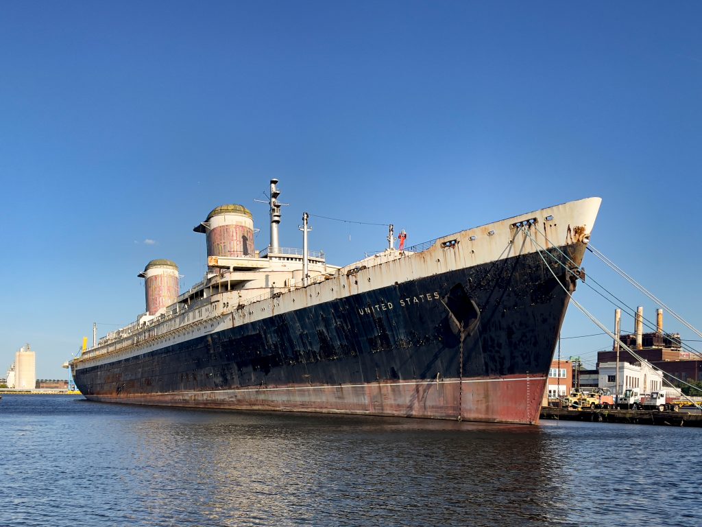 Today marks the 25th anniversary of the docking of SS United States at